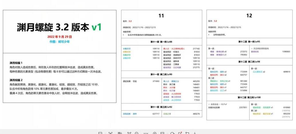 原神3.2版本深渊怪物怎么打1