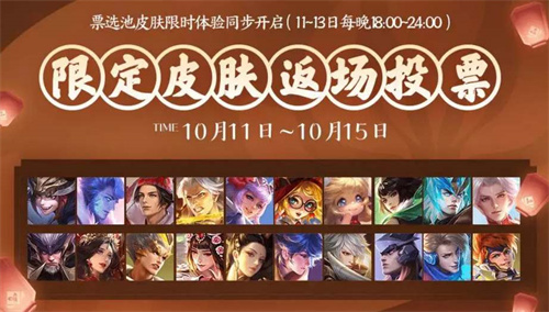 王者荣耀2023周年庆返场什么皮肤1